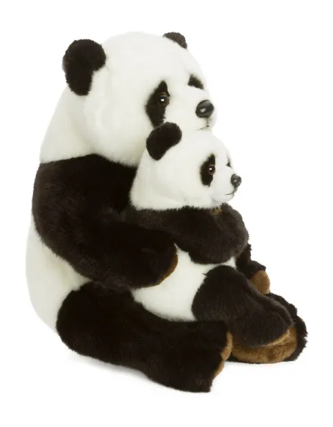 Panda knuffel moeder met kind
