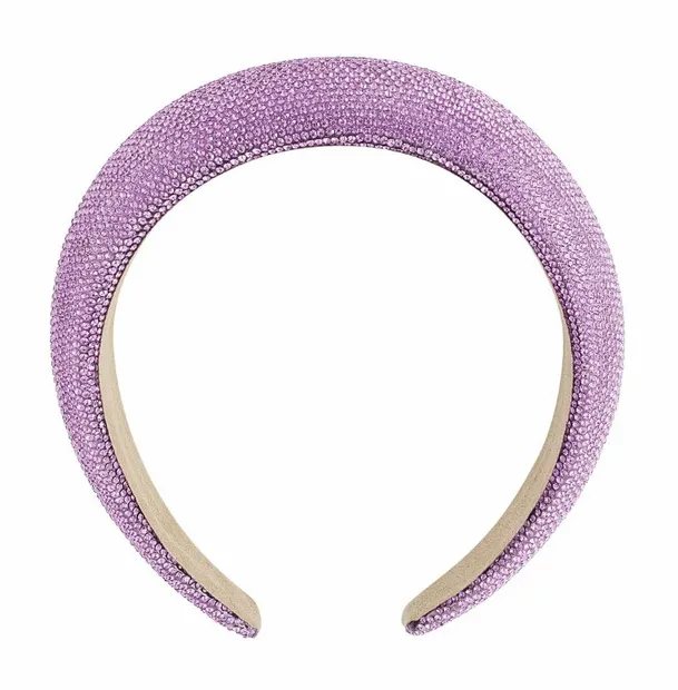 Haarband glitter strass lila Lila