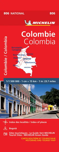 Wegenkaart - landkaart Colombia | Michelin