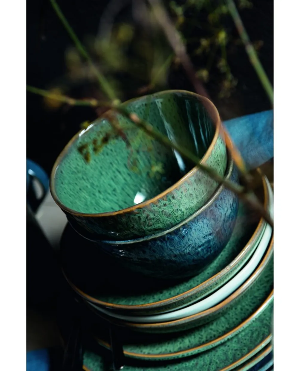 Schaaltje 15 cm Matera - groen
