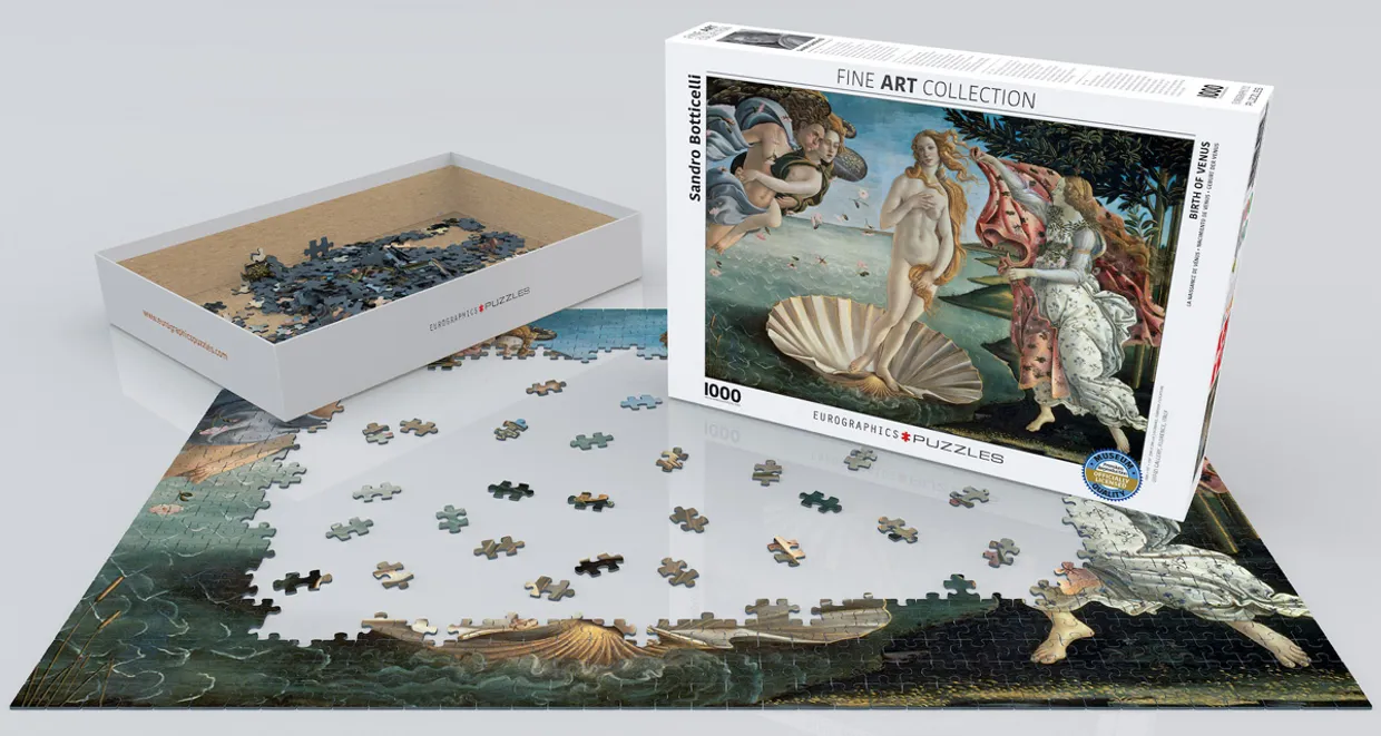 Puzzel: Birth of venus - Sandro Botticelli