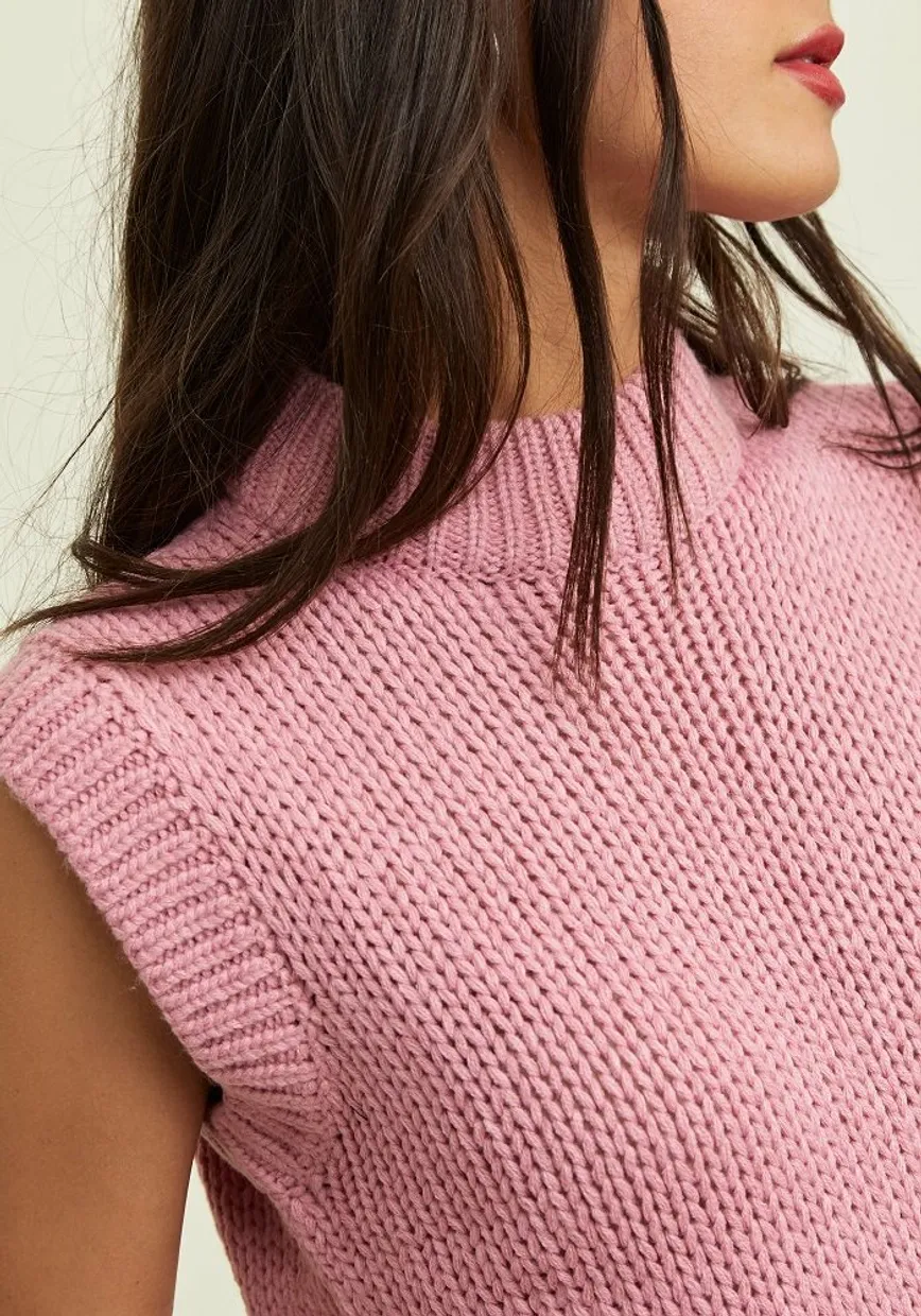 Nova knitted spencer pink
