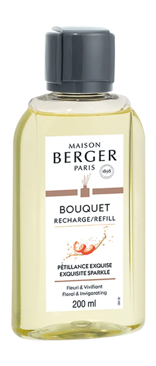 Navulling geurstokjes Petillance Exquise (Champagne) Maison Berger