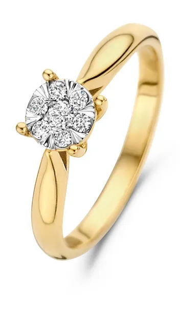 De la Paix Hanaé 14 karaat gouden ring | diamant 0.14 ct | IBD330008-58