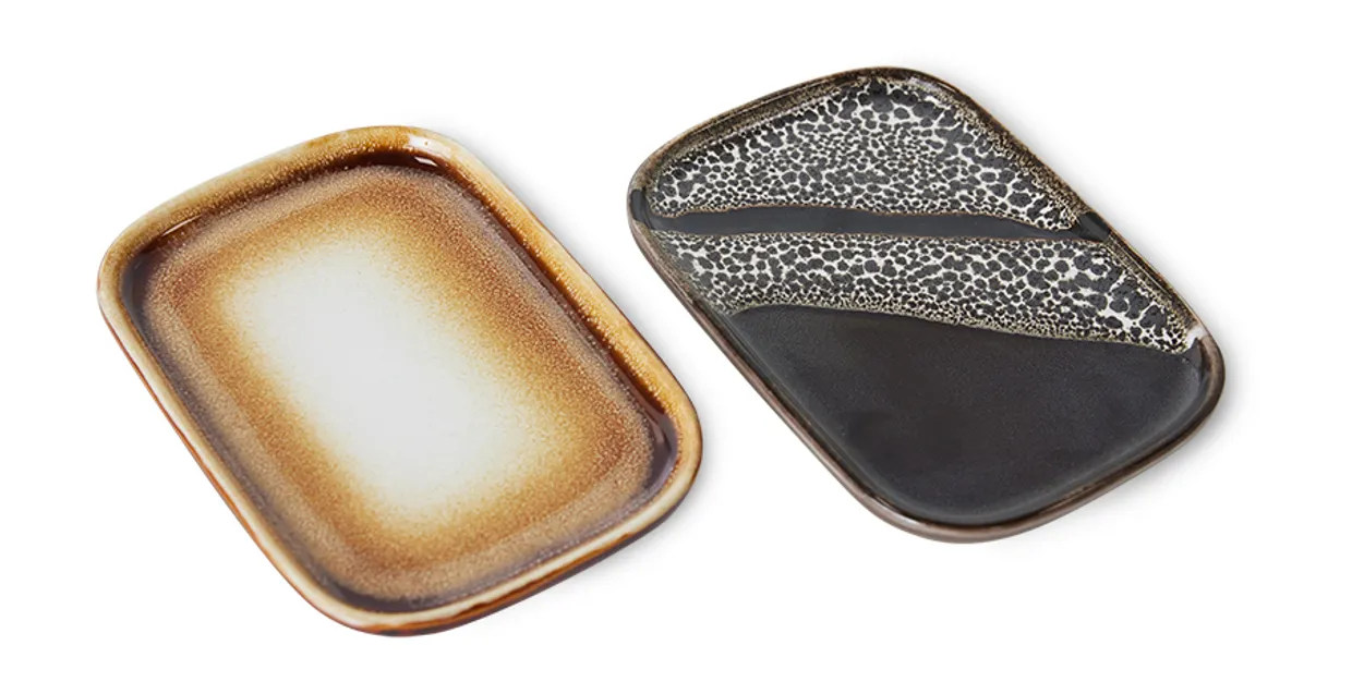 70s ceramics: small trays, mojave (set of 2)