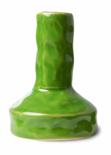 The emeralds: ceramic candle holder S, lime green