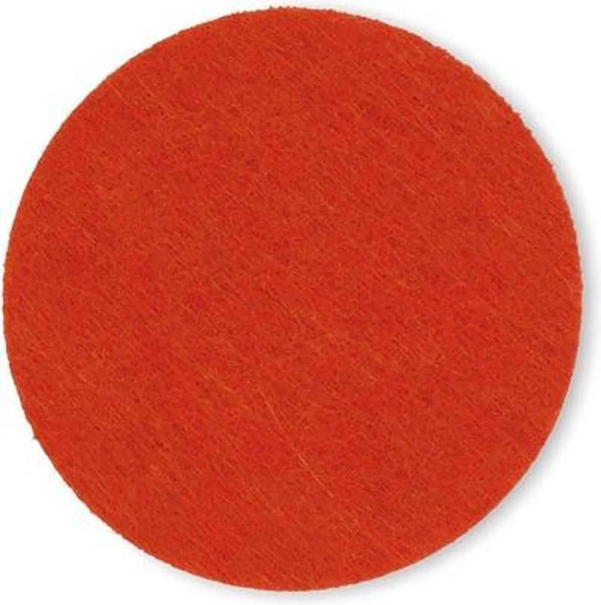 Vilten onderzetters set/4, 10cm - oranje