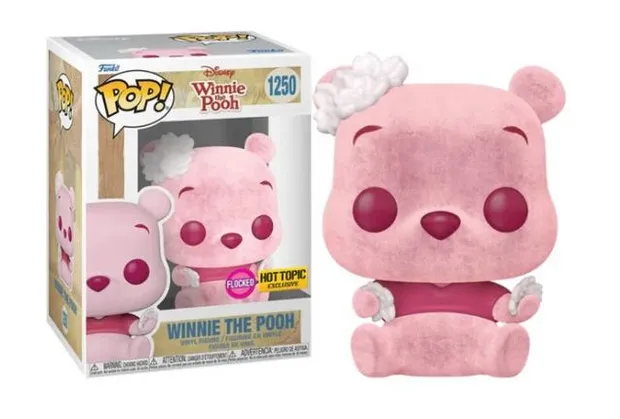 Disney:#1170 Winnie- Cherry Blossom Pooh(FLOCKED) EXCLUSIVE