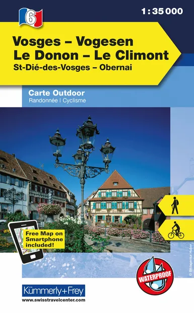Wandelkaart 06 Outdoorkarte FR Elsass, Vogesen - Vosges, Le Donon, Le