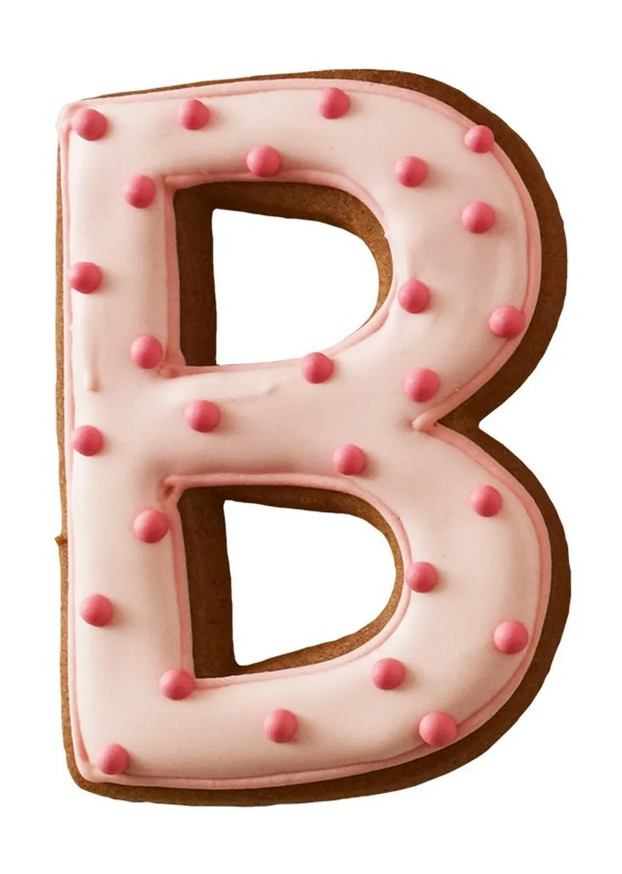 Uitsteekvorm Letter B