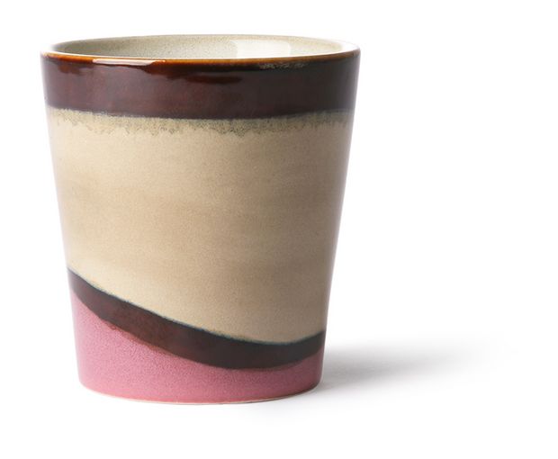 70s ceramics: coffee mug, dunes