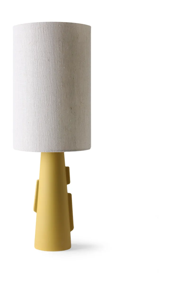 Cone lamp base S with handles matt green