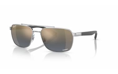 RB3701 Silver/ Blue-Gold Gardient Mirror Polarized