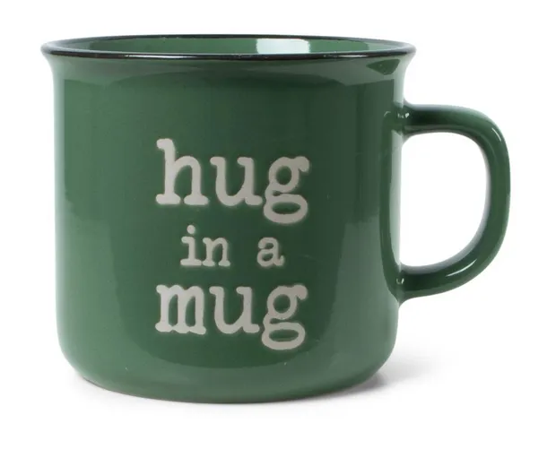 Beker met oor Retro 'Hug in A Mug' groen