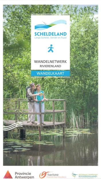 Wandelkaart Wandelnetwerk BE Rivierenland - Scheldeland | Provincie An