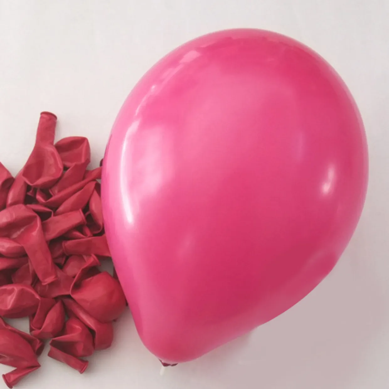 100 ballonnen magenta roze