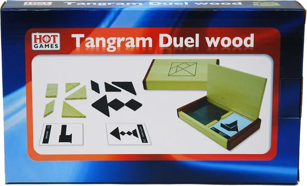 Tangram Dubbel Kist Blank Hout