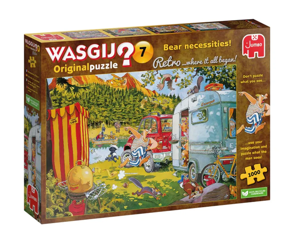 Puzzel - Wasgij Retro Original: Bear Necessities (1000)