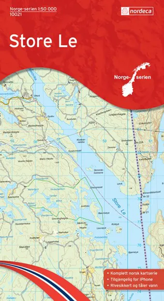 Wandelkaart - Topografische kaart 10021 Norge Serien Store Le | Nordec