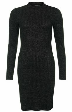 Knitted glitter dress black