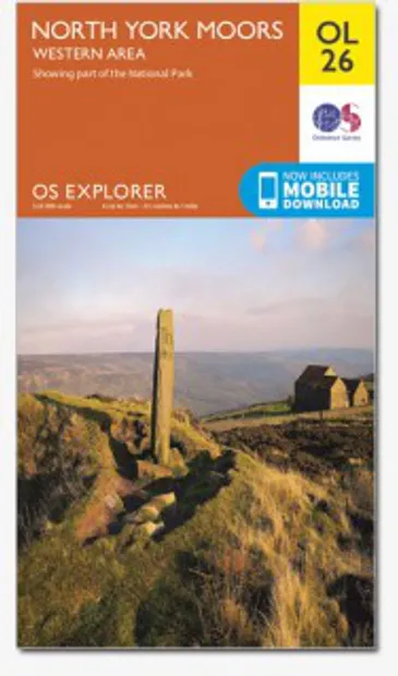 Wandelkaart - Topografische kaart OL26 Explorer North York Moors Weste