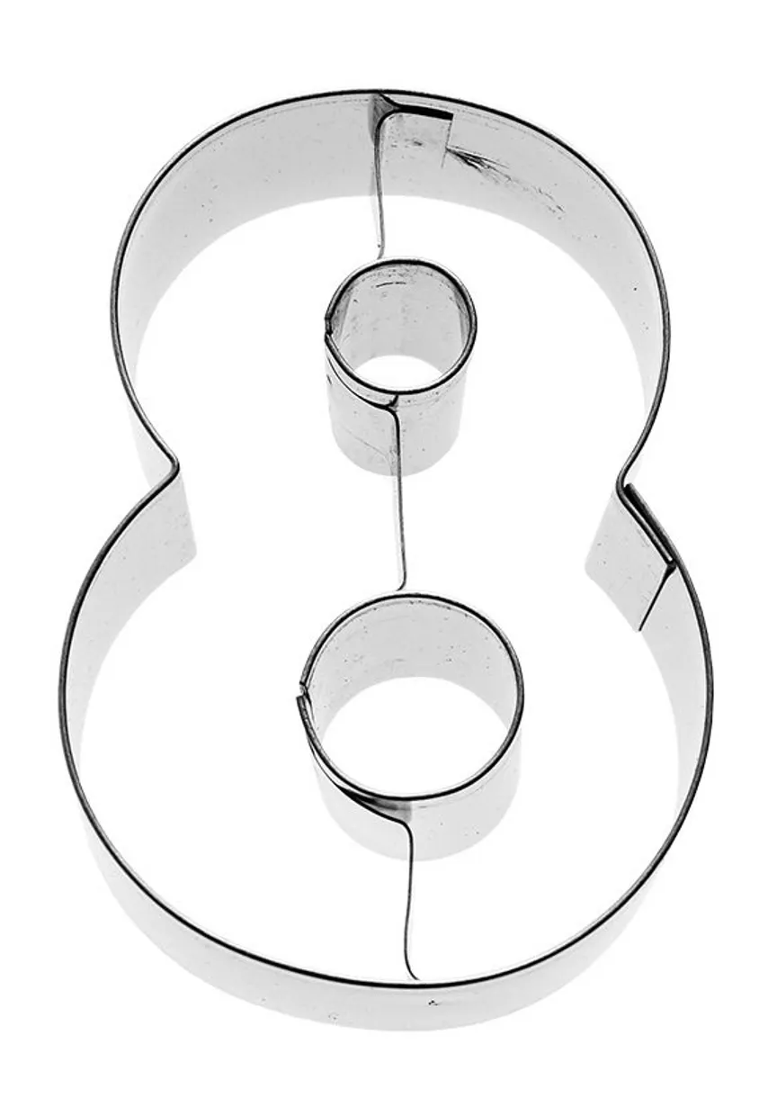 Uitsteekvorm Cijfer 8 - 6 cm