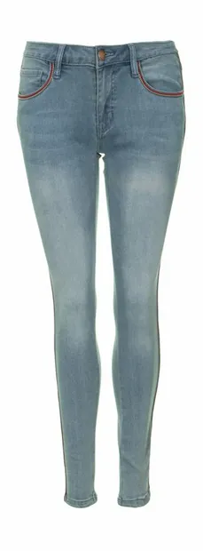 Eden taping ocean blue jeans