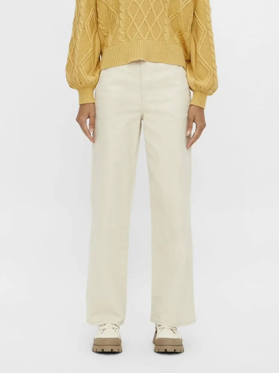 Marina MW twill jeans beige