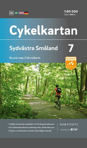 Fietskaart 07 Cykelkartan Sydvästra Småland - zuidwest Smaland | Norst