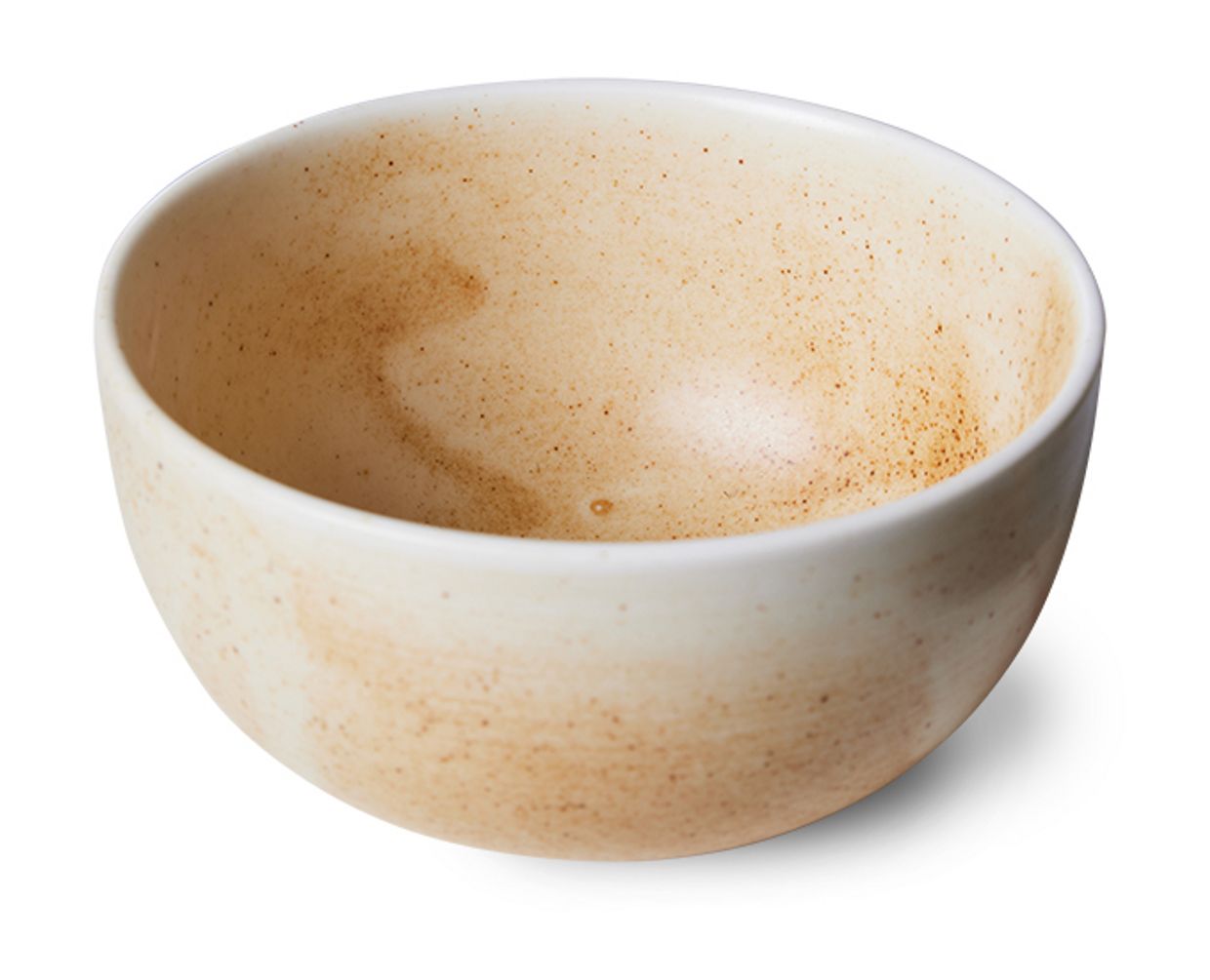 Chef ceramics: bowl, rustic cream/brown