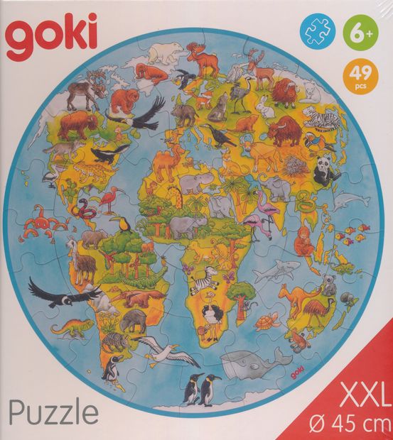 Legpuzzel Ronde puzzel van de Wereld XXL | Goki