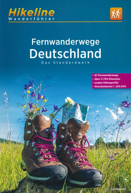 Wandelgids Hikeline Fernwanderwege Deutschland - Duitsland | Esterbaue