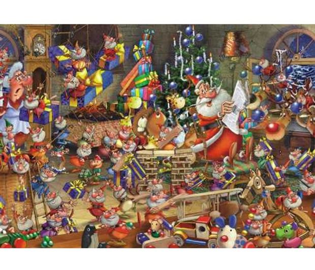 Puzzel - Kerstdrukte (1000)
