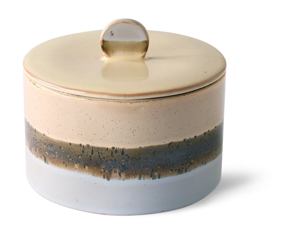 70s ceramics: cookie jar, lake