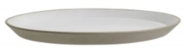 Matt Ceramic Plate Light Grey (dishwasher safe)