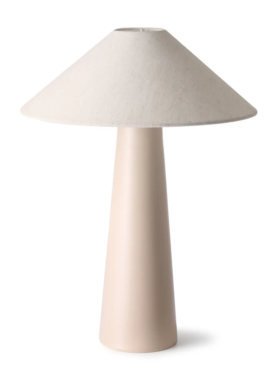 Cone lamp base S matt nude
