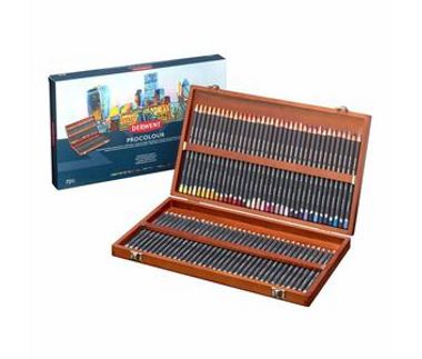 Procolour kleurpotlodenset 72 stuks in houten kist