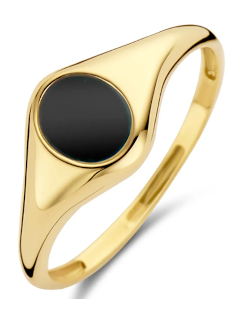 14 Karaat Gouden Ring met Onyx 1219YON-56