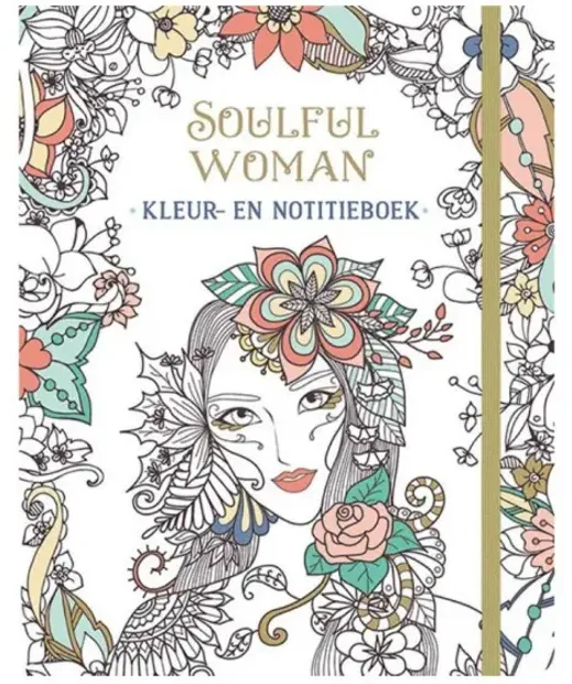 Kleur- en notitieboek: Soulful Woman