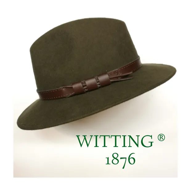 hoed fedora groen mt 57
