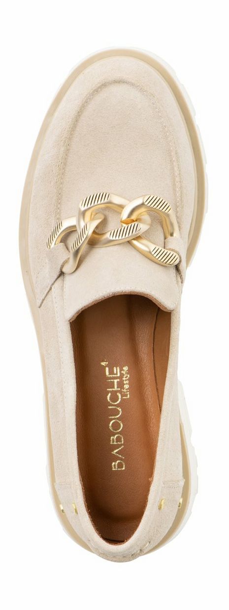 Babouche chain loafer beige