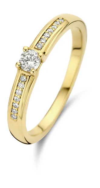 De la Paix Madeline 14 karaat gouden ring | diamant 0.20 ct | IBD330016-52