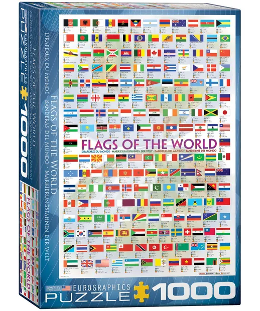 Legpuzzel Flags of the world - vlaggen van de Wereld | Eurographics