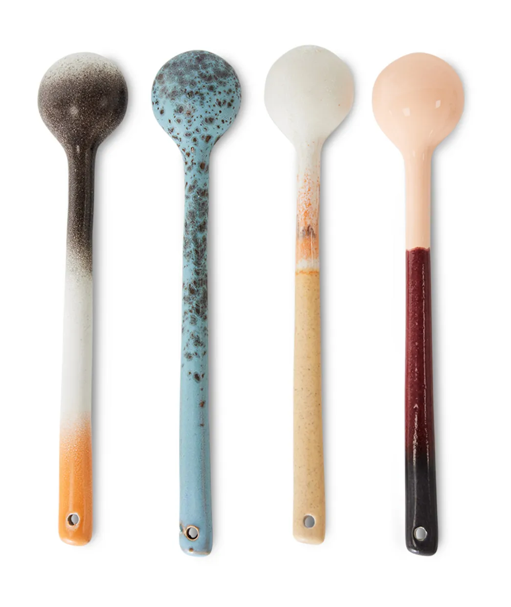 70s ceramics: spoons L, breeze (set of 4)