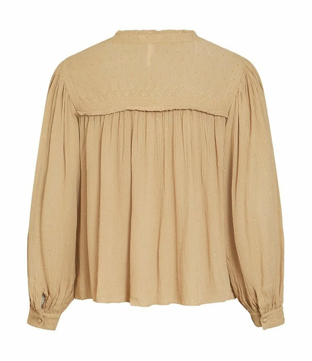 Lee embroidery blouse beige