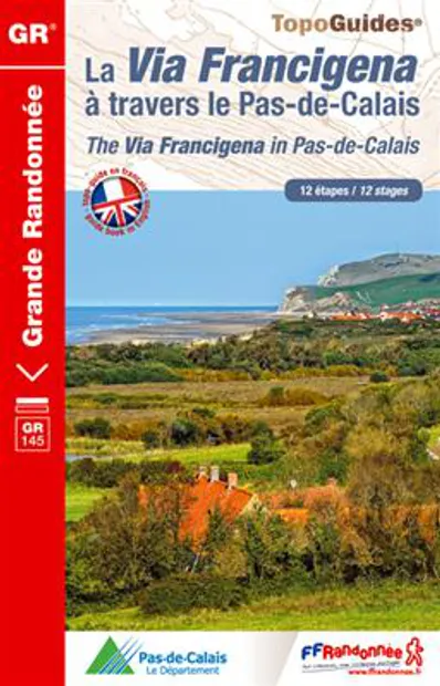 Wandelgids 1451 La Via Francigena à travers le Pas-de-Calais | FFRP