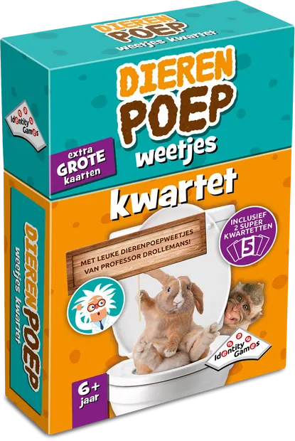Dierenpoep weetjes kwartet