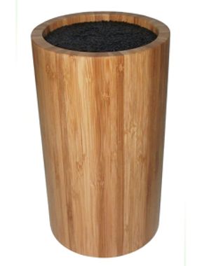 Messenblok bamboe rond 12 x 12 x 22 cm