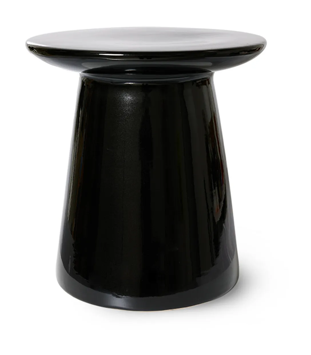 Earthenware side table M black