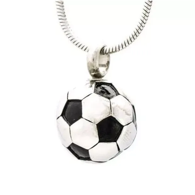 Ashanger Voetbal in zilverkleur met zwart en wit